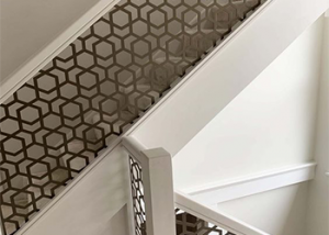 laser cut octagon staircase