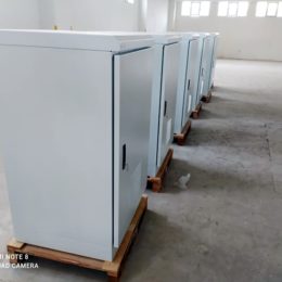 Stainless Steel Battery Cabinet White