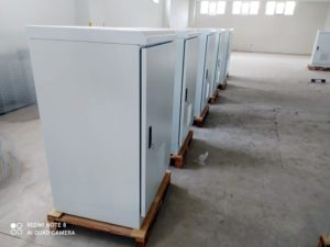 Stainless Steel Battery Cabinet White