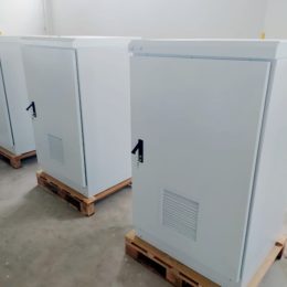 Steel Battery Cabinet White